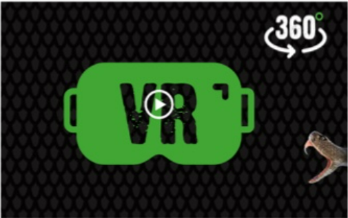 Chapter 1 – Introduction large video thumbnail; green VR headset with striking snake head on right